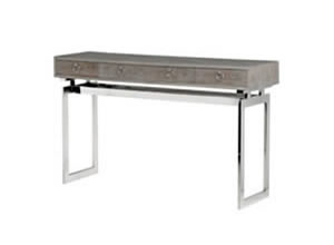 Artisan Home Interiors Console Table with Stainless Steel Base