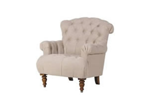 Artisan Home Interiors Buttoned Linen Armchair