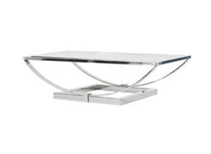 Artisan Home Interiors Glass and Steel Coffee Table