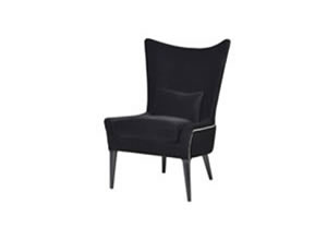 Artisan Home Interiors Black Studded Salon Chair