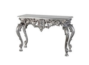 Artisan Home Interiors Silver Baroque Console Table