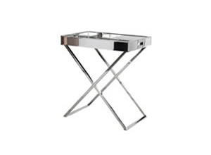 Artisan Home Interiors Mirrored Bedside Tray Side Table