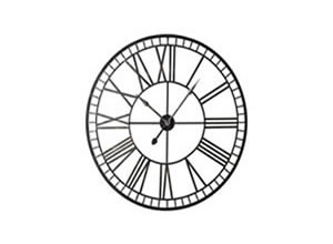 Artisan Home Interiors Black and Gold Metal Clock