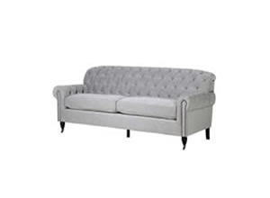 Artisan Home Interiors Carla Grey Button Back 3 Seater Sofa
