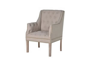 Artisan Home Interiors Cotton Linen Studded Chair