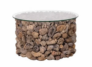 Artisan Home Interiors Round Driftwood Coffee Table