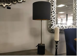 Artisan Home Interiors - Contemporary Black & Gold Buffet Lamp