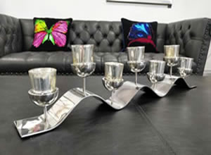 Artisan Home Interiors Silver Tealight Holder