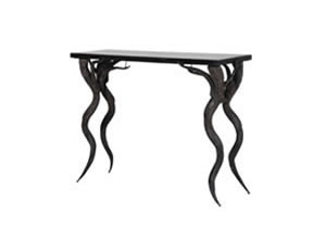 Artisan Home Interiors Black Horn Legs Console Table