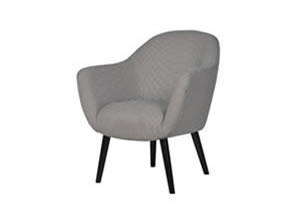 Artisan Home Interiors Monochrome Woollen Houndstooth Chair