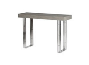 Artisan Home Interiors Concrete Top Console Table with Strip Legs