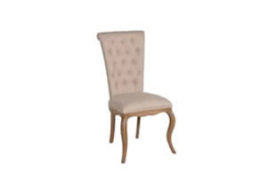 Artisan Home Interiors Linen & Weathered Oak Dining Chair