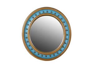 Artisan Home Interiors Turquoise Convex Mirror