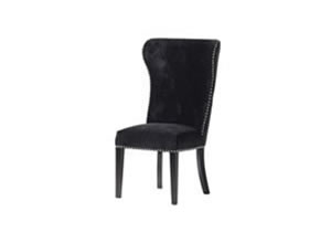 Artisan Home Interiors Black Dining Chair with Lion Knocker