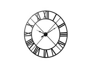 Artisan Home Interiors Black Metal Outline Clock