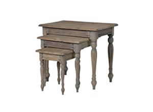 Artisan Home Interiors Colonial Reclaimed Pine Nest of 3 Tables
