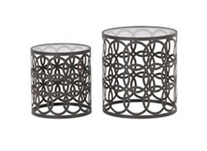Artisan Home Interiors Set of 2 Round Nesting Tables