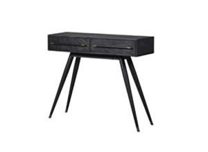 Artisan Home Interiors Black Leather Hall Table