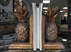 Artisan Home Interiors Golden Pineapple Bookend