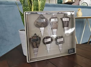 Artisan Home Interiors - Set of 6 Cheese Markers by Collective