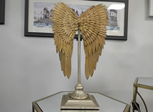 Artisan Home Interiors Golden Angel Wing Ornament
