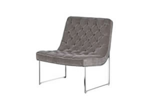 Artisan Home Interiors Mouse Grey Button Club Chair