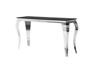Artisan Home Interiors Black Glass Top Console Table