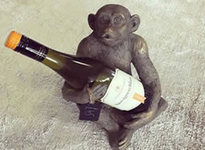 Artisan Home Interiors Monkey With Wine Bottle