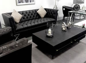 Artisan Home Interiors Modern Chesterfield Leather Sofa