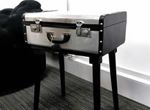 Artisan Home Interiors Metal / Leather Case Desk