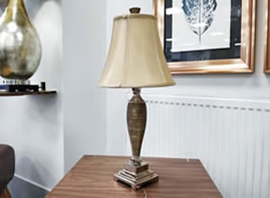Artisan Home Interiors - Metallic Woven Table Lamp