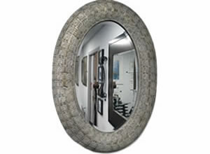 Artisan Home Interiors - Tribal Design Oval Mirror