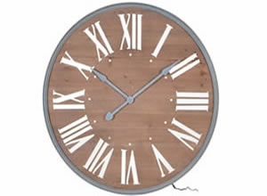Artisan Home Interiors - Lit Wood Wall Clock
