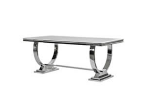 Artisan Home Interiors Steel/Composite Marble Dining Table